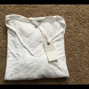 Lucky brand white blouse size M